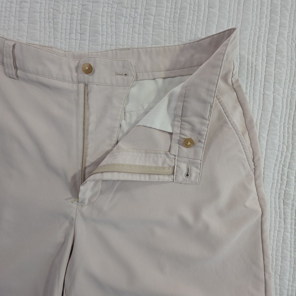 Cutter Buck Men Golf Shorts 36 Tan Performance Stretch Chino Flat Front Inseam - Picture 3 of 11